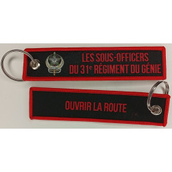Porte-Clés Flamme : Les Sous-officiers du 31ème Régiment du Génie