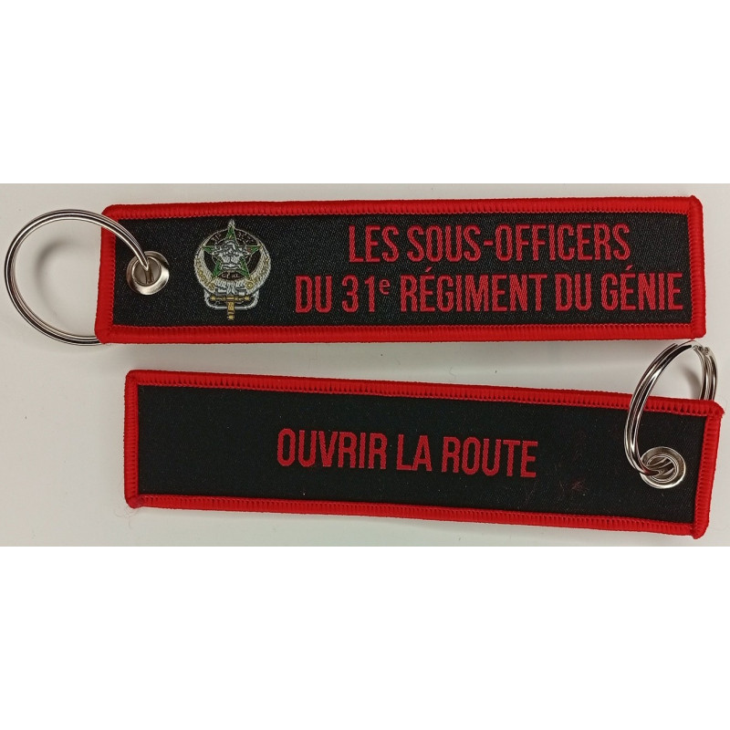 Porte-Clés Flamme : Les Sous-officiers du 31ème Régiment du Génie