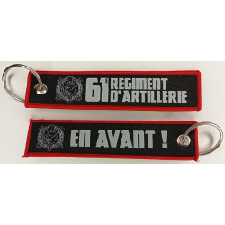 Porte-Clés Flamme : 61ème Régiment d'Artillerie