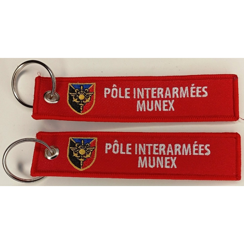 Porte-Clés Flamme : Pôle InterArmées MUNEX / Traitement du Danger des Munitions et Explosifs