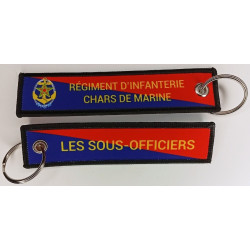 Porte-Clés Flamme : Les Sous-Officiers du Régiment d'Infanterie de Chars de Marine