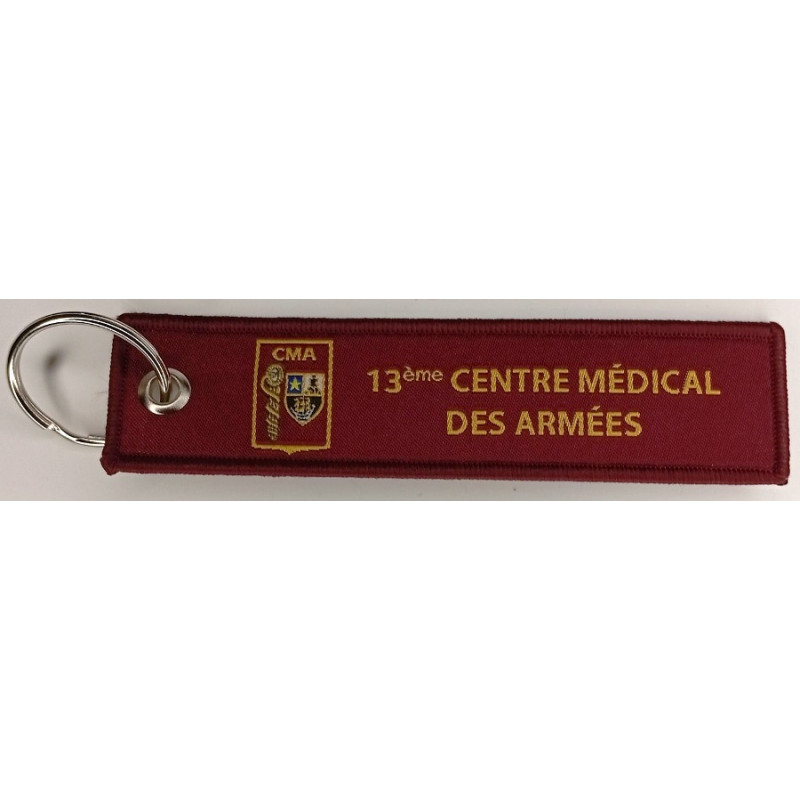 Porte-Clés Flamme : 13ème Centre Médical des Armées - CMA de Rochefort Cognac