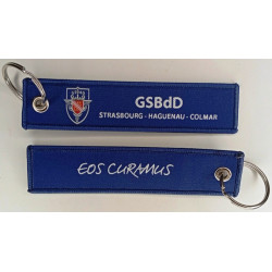 Porte-Clés Flamme : Groupement de Soutien de Base de Défense de Strasbourg - Haguenau - Colmar / GSBdD d'Alsace