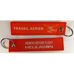 Porte-Clés Flamme : Travail Aérien - Hélicoptères Helilagon / Ile de La Réunion