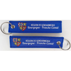 Porte-Clés Flamme : Région de Gendarmerie Bourgogne - Franche-Comté