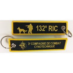 Porte-Clés Flamme : 3ème Compagnie de Combat Cynotechnique du 132ème Régiment d'Infanterie Cynophile