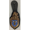 Insigne complet sur cuir du Commandement des Ecoles de la Gendarmerie Nationale (A.B.)