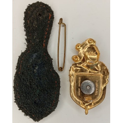 Insigne complet sur cuir de la Garde Républicaine de Paris - Gendarmerie Nationale (A.B.)