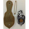 Insigne complet sur cuir du Groupement de Gendarmerie de Nouvelle-Calédonie (D.Rom.) - Epoque Indochine