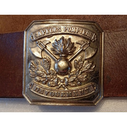 Ceinturon d'Officier Sapeur-Pompier français Modèle 1895 - IIIème République