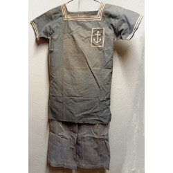 Tenue de travail: Chemise coloniale + Pantalon à pont - Marine Nationale - 1953 Guerre d'Indochine (Jus)