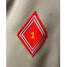 Vareuse TDF Artillerie + Insigne "1ère Division Blindée" + Nouveau Losange du 1er R.A. sous-officier/officier NEUVE