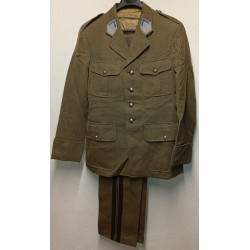 Tenue Hiver Officier: Vareuse + Pantalon - Etat-Major du Matériel - 1973
