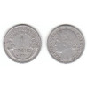 Pièce de Monnaie de 1 Franc Morlon en aluminium 1945