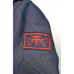 Tenue bleue Vareuse + Pantalon à Pont de Quartier-Maître breveté Transmetteur Equipage Marine Nationale - 1968