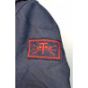 Tenue bleue Vareuse + Pantalon à Pont de Quartier-Maître breveté Transmetteur Equipage Marine Nationale - 1968