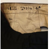 Tenue bleue Vareuse + Pantalon à Pont de Quartier-Maître breveté Transmetteur Equipage Marine Nationale - 1968