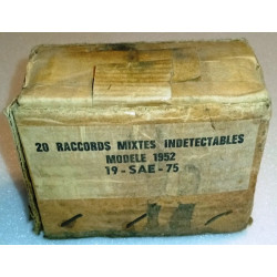 Boîte vide de conditionnement pour 20 Raccords mixtes indétectables Modèle 1952 Armée Française