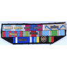 Placard de 8 rappels de Médailles - Troupes de Marine - Guerres Liban Centre Afrique Sarajevo Bosnie