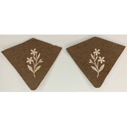 Paire de Pattes de Col Modèle 1938 de la Poste aux Armées - Guerre 39/40