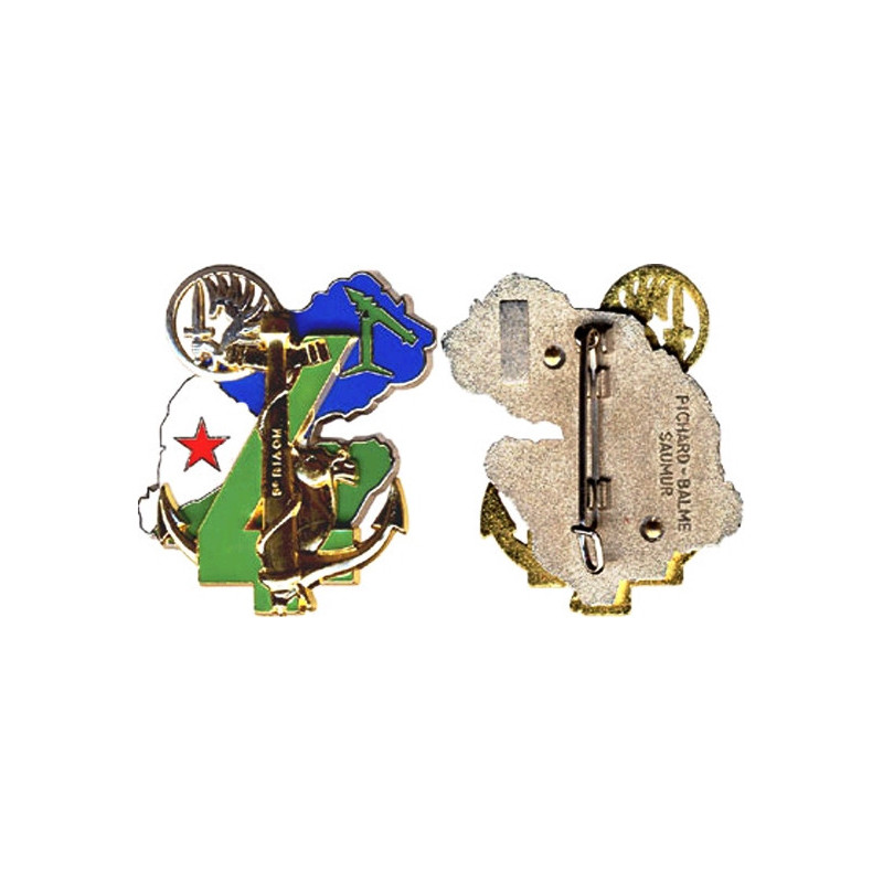 4° Batterie Sol-Air : 5° Régiment Inter Armes d'Outre-Mer , 11° Rég. d'Artillerie de Marine & 35° Rég. d'Artillerie Parachutiste