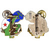 4° Batterie Sol-Air : 5° Régiment Inter Armes d'Outre-Mer , 11° Rég. d'Artillerie de Marine & 35° Rég. d'Artillerie Parachutiste