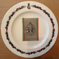 Assiette plate Grand modèle du Mess Officier du 2ème Régiment Etranger d'Infanterie - Légion Etrangère