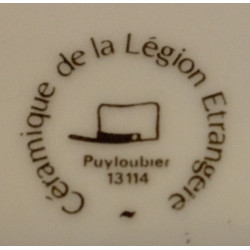 Assiette plate Grand modèle du Mess Officier du 2ème Régiment Etranger d'Infanterie - Légion Etrangère