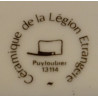 Assiette plate Grand modèle du Mess Officier du 2ème Régiment Etranger d'Infanterie - Légion Etrangère
