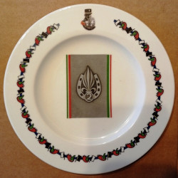Assiette plate Petit modèle du Mess Officier du 2ème Régiment Etranger d'Infanterie - Légion Etrangère