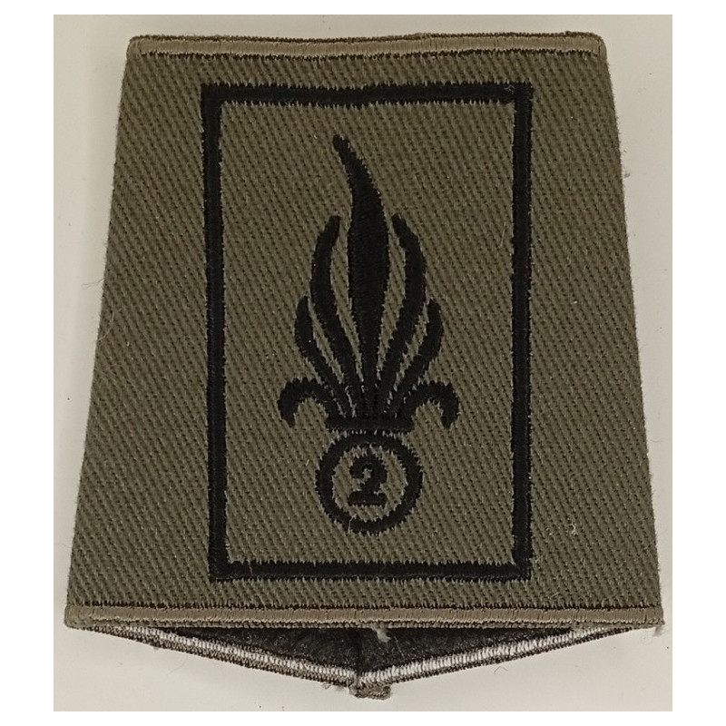 Fourreau d'épaule compagnie 2ème Régiment Etranger d'Infanterie Listel noir - Légion Etrangère Nimes