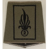 Fourreau d'épaule compagnie 2ème Régiment Etranger d'Infanterie Listel noir - Légion Etrangère Nimes