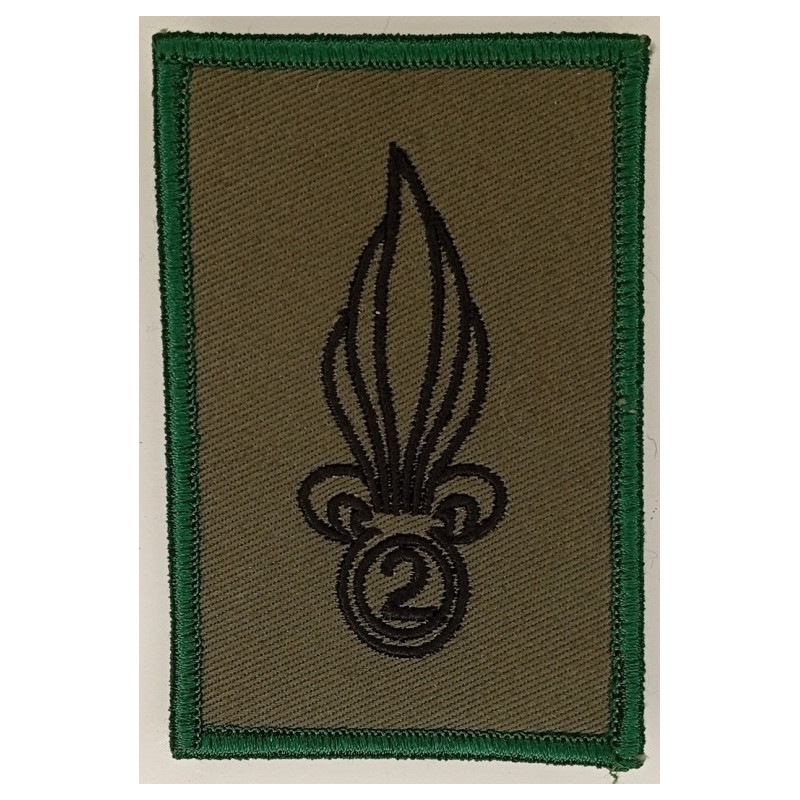 Ecusson velcro de Compagnie du 2ème Régiment Etranger d'Infanterie Listel vert - Légion Etrangère Nimes Ecusson velcro de Compagnie du 2ème Régiment Etranger d'Infanterie Listel vert - Légion Etrangère Nimes