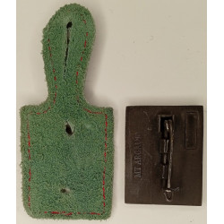 2ème Régiment Etranger d'Infanterie sur Support en Cuir (Rare Insigne MT ARGAUD) - Légion Etrangère Nimes