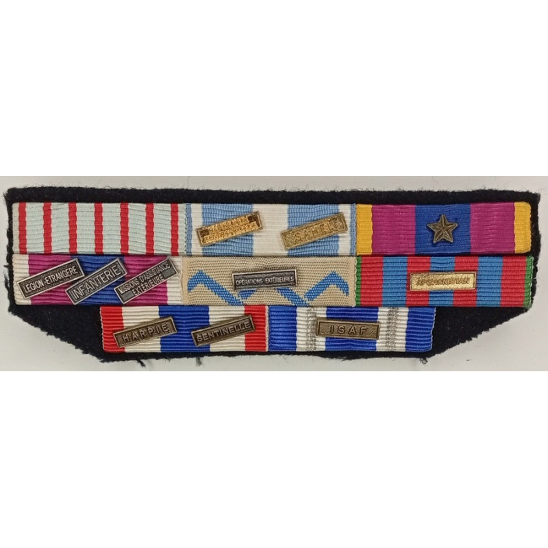 Placard de 8 Rappels de Médailles - Sous-Officier Légion Etrangère - Guerres Centrafrique Afghanistan Sahel (1) Placard de 8 Rappels de Médailles - Sous-Officier Légion Etrangère - Guerres Centrafrique Afghanistan Sahel (1)