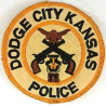 Ecusson de Chemise d'Agent Administratif de la Police de Dodge City / Kansas / U.S.A.