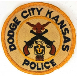 Ecusson de Veste d'Agent Administratif de la Police de Dodge City / Kansas / U.S.A.