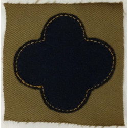 Patch tissu de Vareuse d'été en toile 88ème D.I.U.S. Trèfle Noir - Headquarters et Générique de la Division US WW1