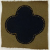 Patch tissu de Vareuse d'été en toile 88ème D.I.U.S. Trèfle Noir - Headquarters et Générique de la Division US WW1