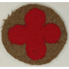 Patch précoce 88ème D.I.U.S. Trèfle feutrine Rouge - Régiments d'Artillerie US WW1