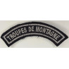 Insigne Banane de Bras velcro "Troupes de Montagne" de Chasseurs Alpins