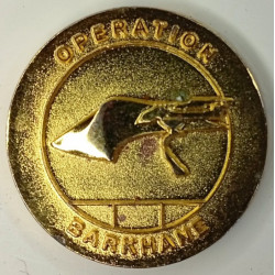 Coin de l'Opération Barkhane - Fabrication locale datée - Matriculé