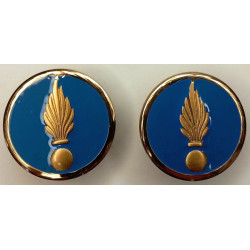 Paire d'insignes de col de TDF Cadre Spécial d'Etat-Major (Coi)