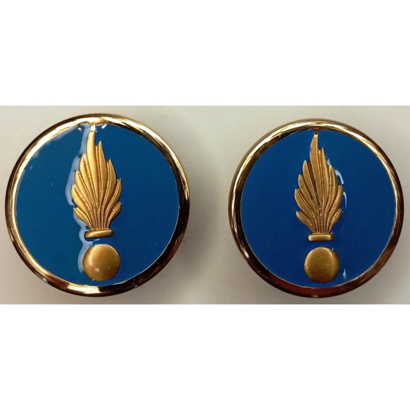 Paire d'insignes de col de TDF Cadre Spécial d'Etat-Major (Coi)