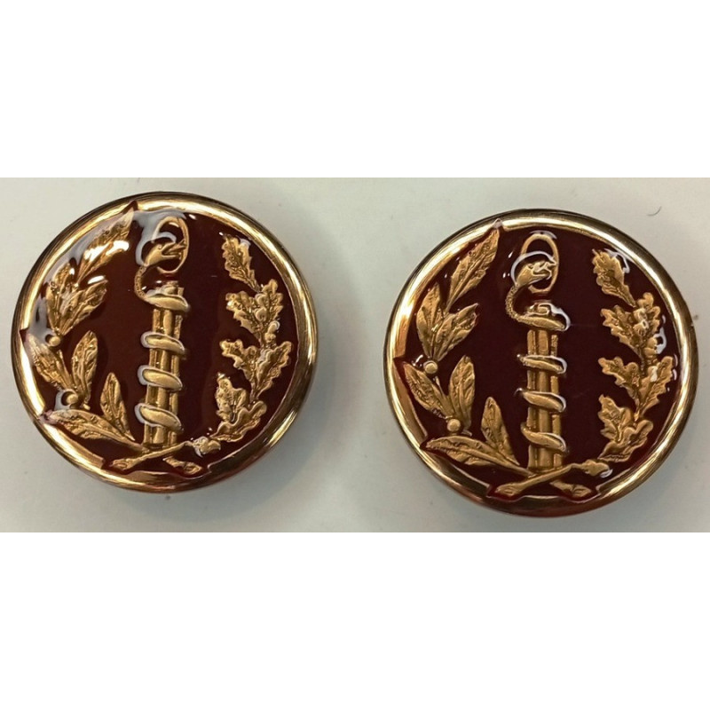 Paire d'insignes de col de TDF Chirurgiens Médecins du Service de Santé (Coi) Paire d'insignes de col de TDF Chirurgiens Médecins du Service de Santé (Coi)
