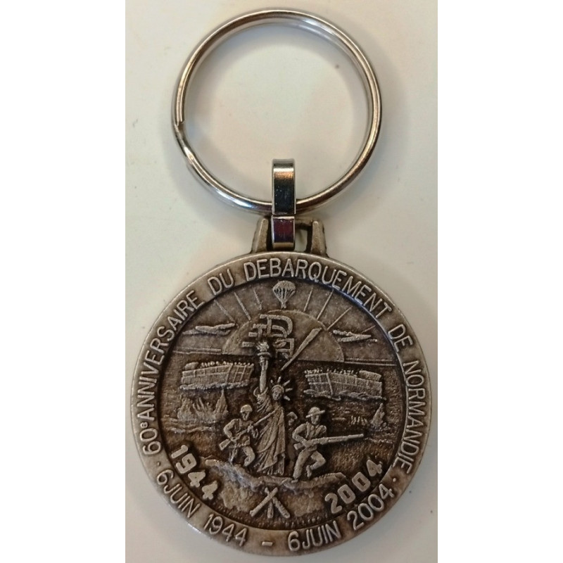 Porte-clefs du 60ème Anniversaire du Débarquement de Normandie / 6 Juin 1944 - 6 Juin 2004