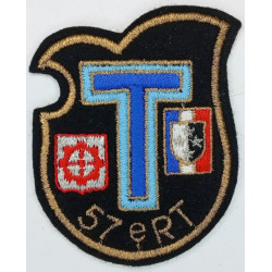 Ecusson brodé du 57ème Régiment de Transmissions à coudre
