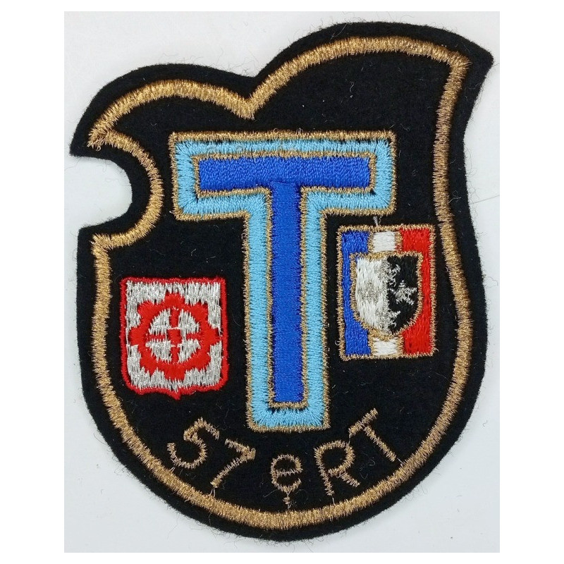 Ecusson brodé du 57ème Régiment de Transmissions à coudre