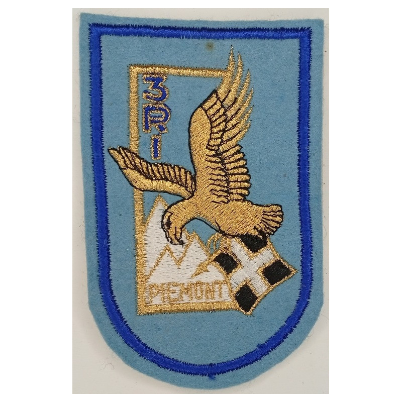 Ecusson brodé du 3ème Régiment d'Infanterie - PIEMONT à coudre