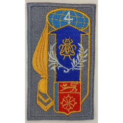 Ecusson brodé du Groupement Logistique N°4 du Commissariat de l'Armée de Terre - BORDEAUX à coudre